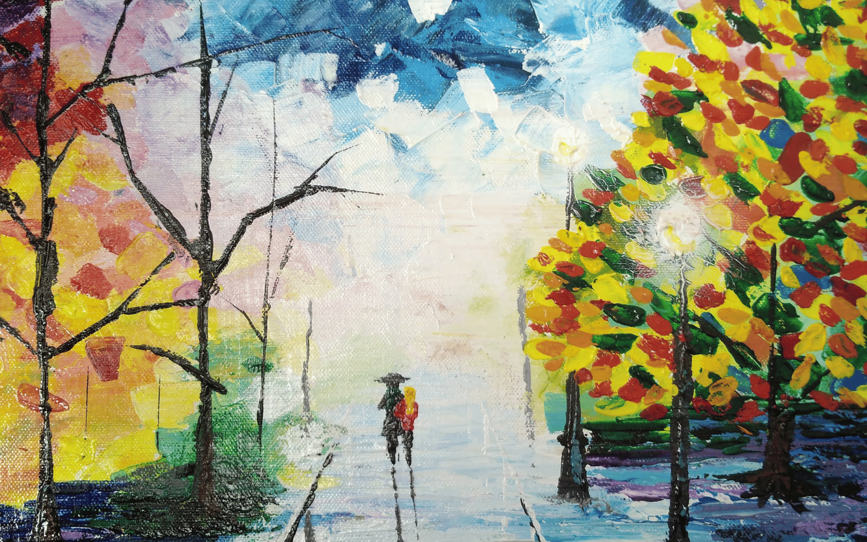 Lovers Rainy Day Walk