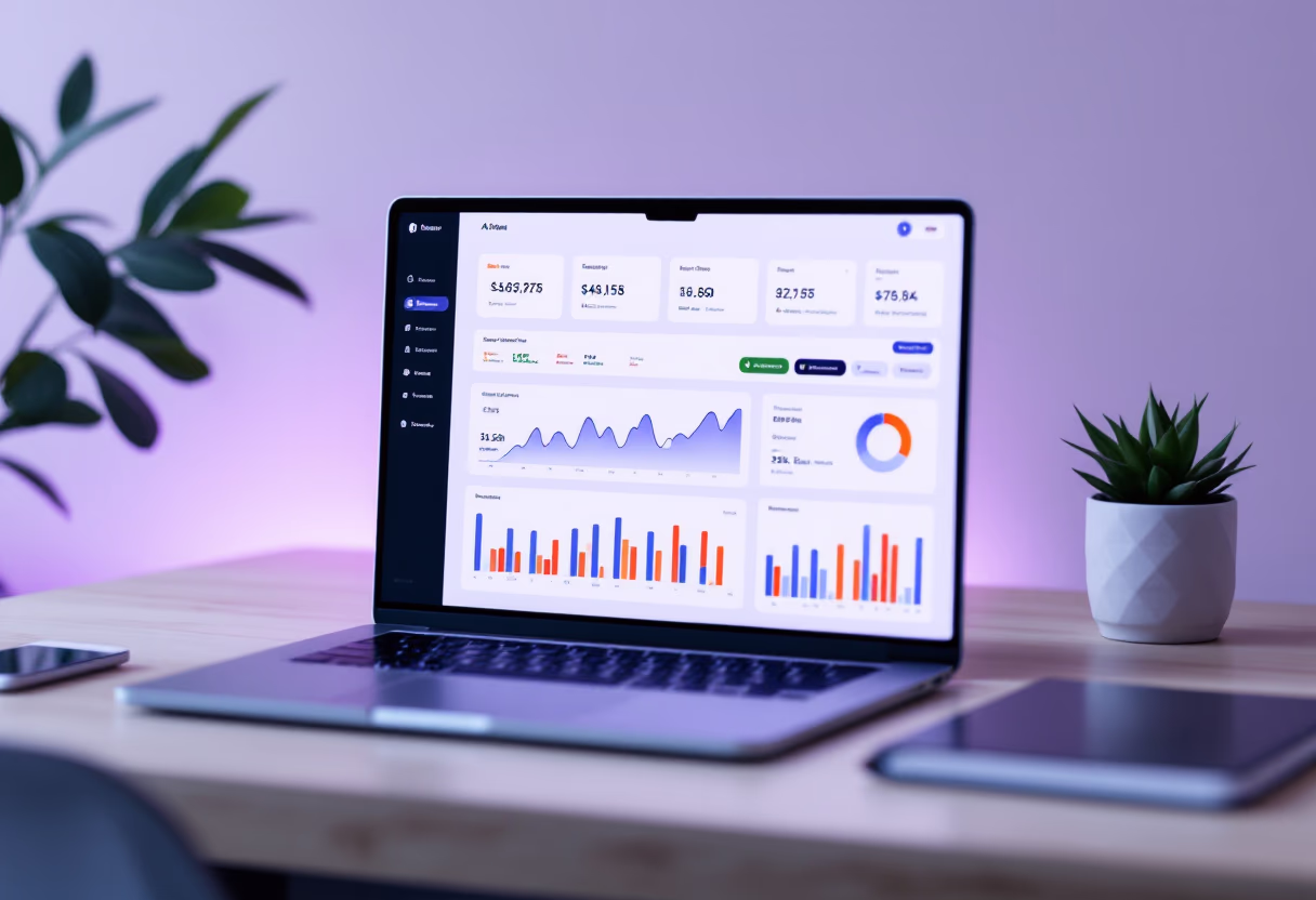 [interface] image of dashboard display (for an ai fintech company)