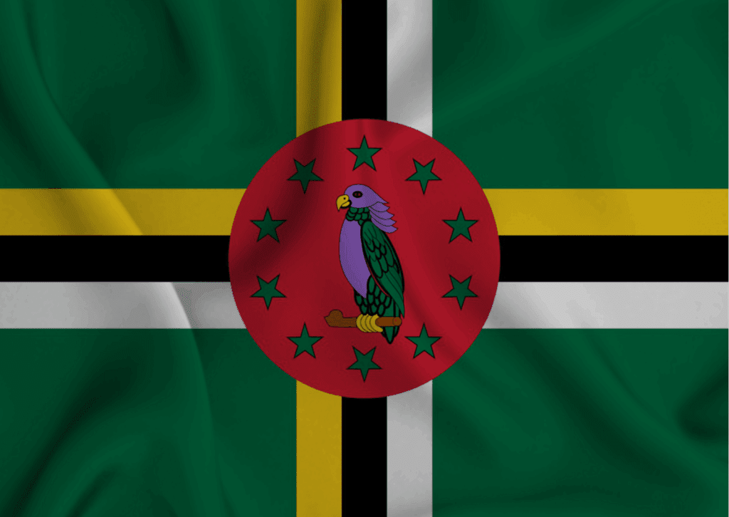 Image of Dominica’s flag.