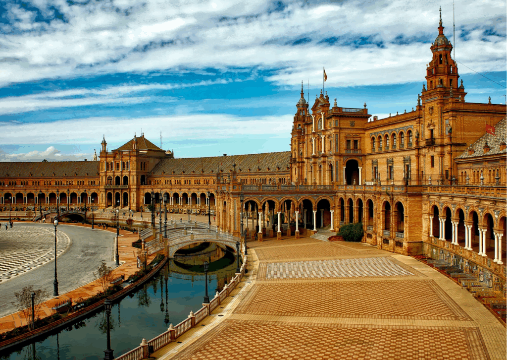 Image of Plaza de España, located in Seville, Spain.