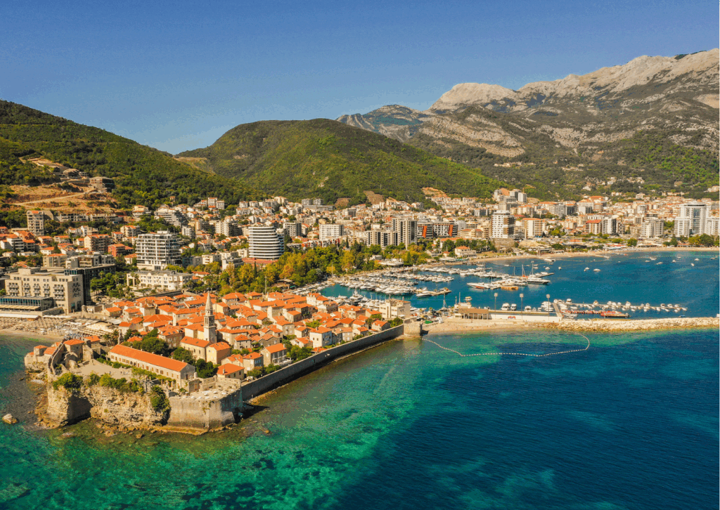 Image of Montenegro, a Mediterranean country where you can buy a house in Europe.