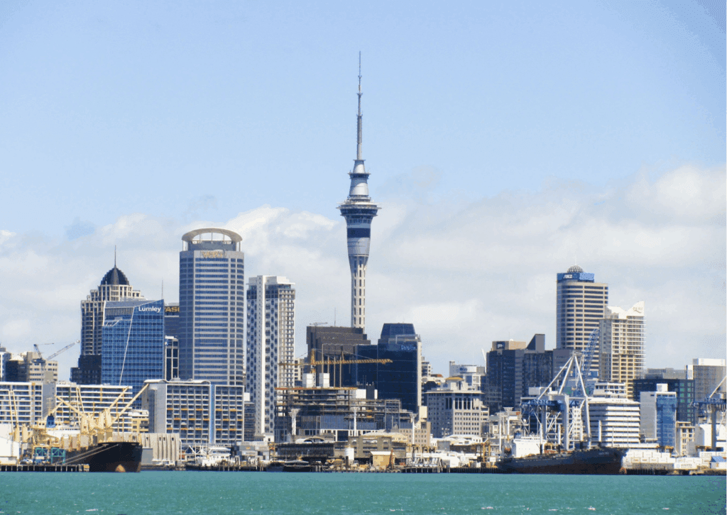 Image of Auckland cityscape in New Zealand.