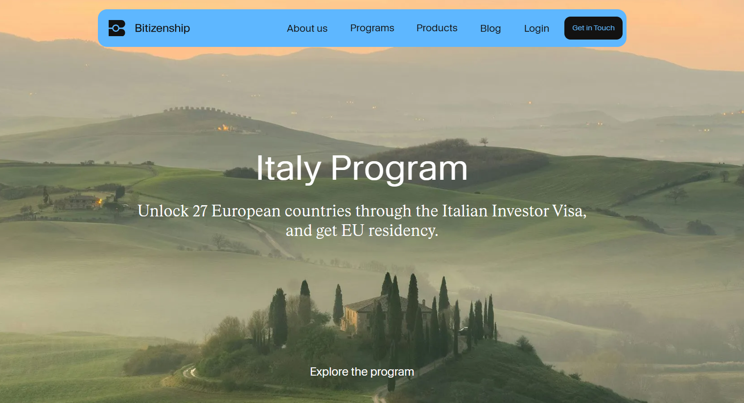 Bitizenship Italy Program