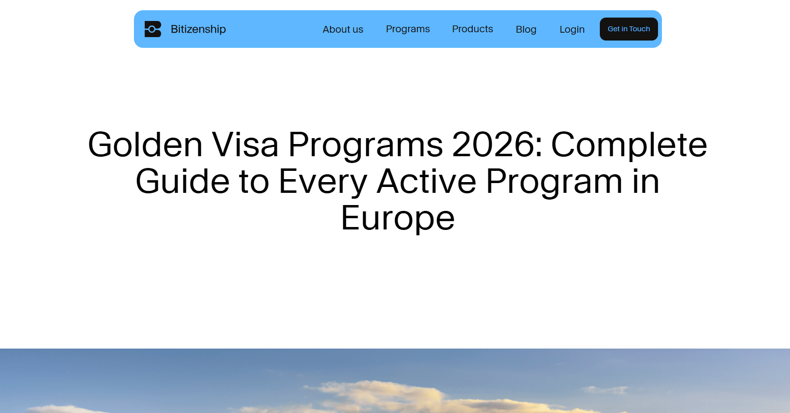 Bitizenship Golden VIsa Program