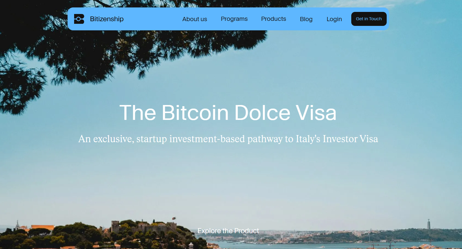 Bitizenship's Bitcoin Dolce Visa