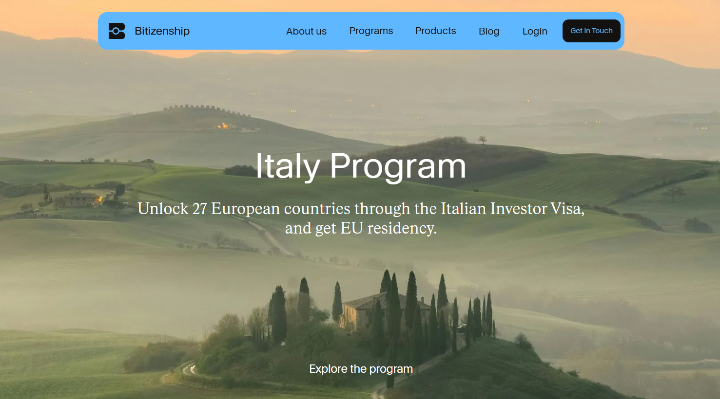 Bitizenship Italy Program