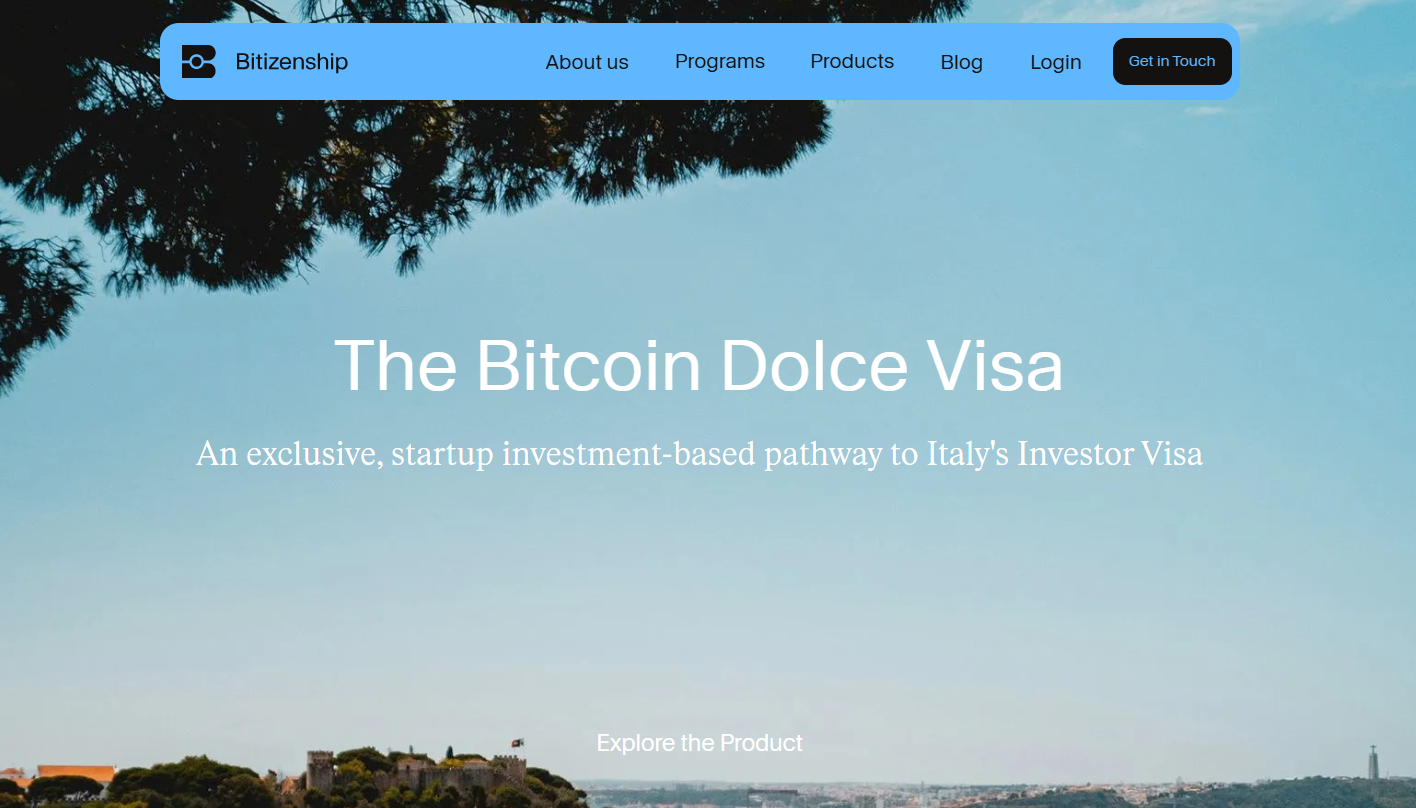 Bitizenship's Bitcoin Dolce Visa