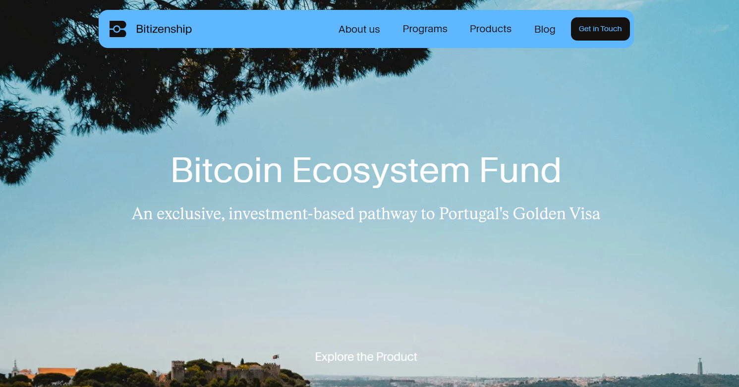 Bitizenship's Bitcoin Ecosystem Golden Visa Fund