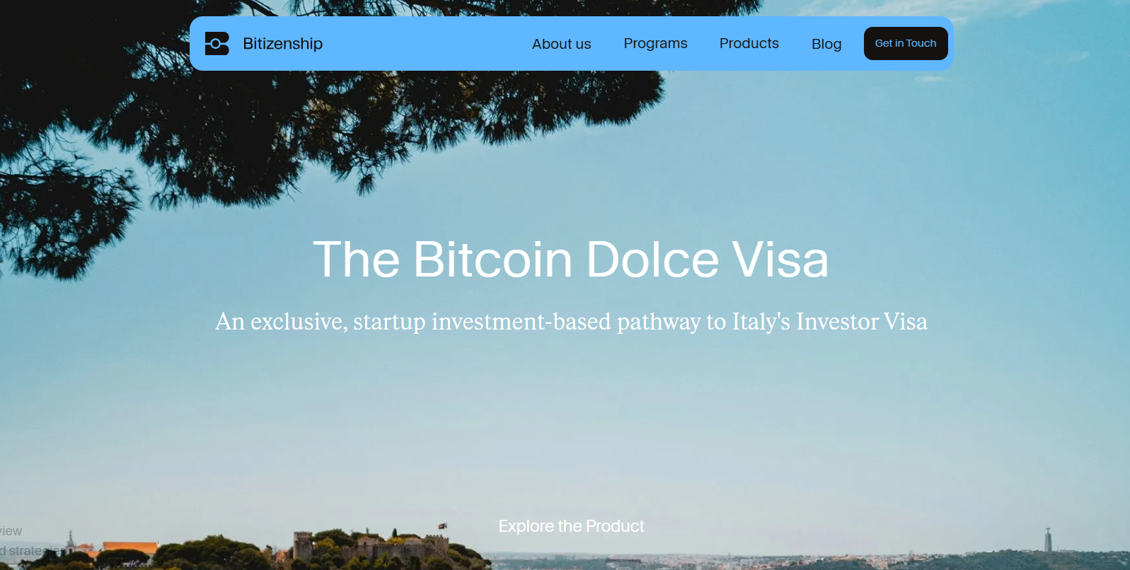 Bitizenship's Bitcoin Dolce Visa