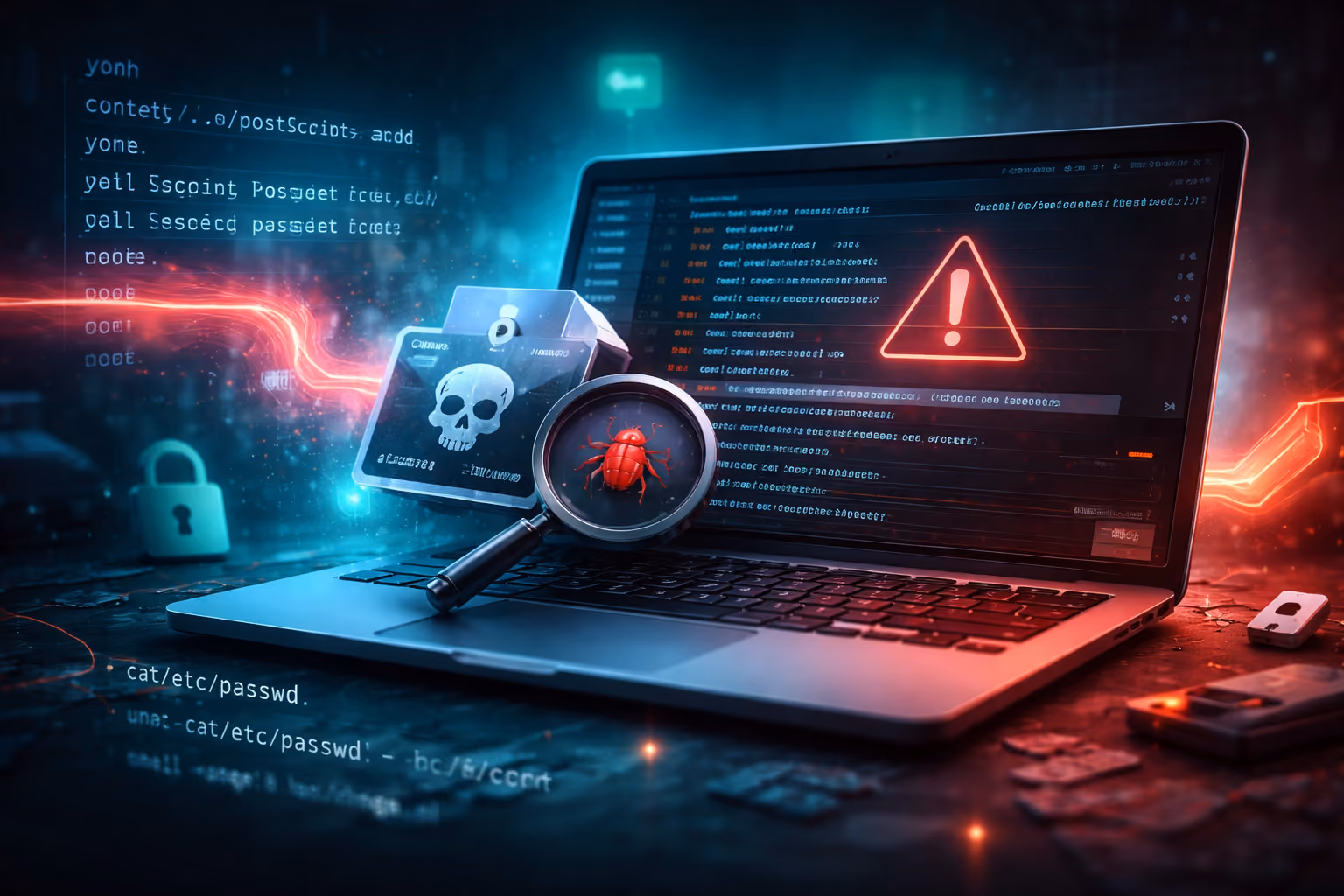 Penetration testing and vulnerability scanning concept