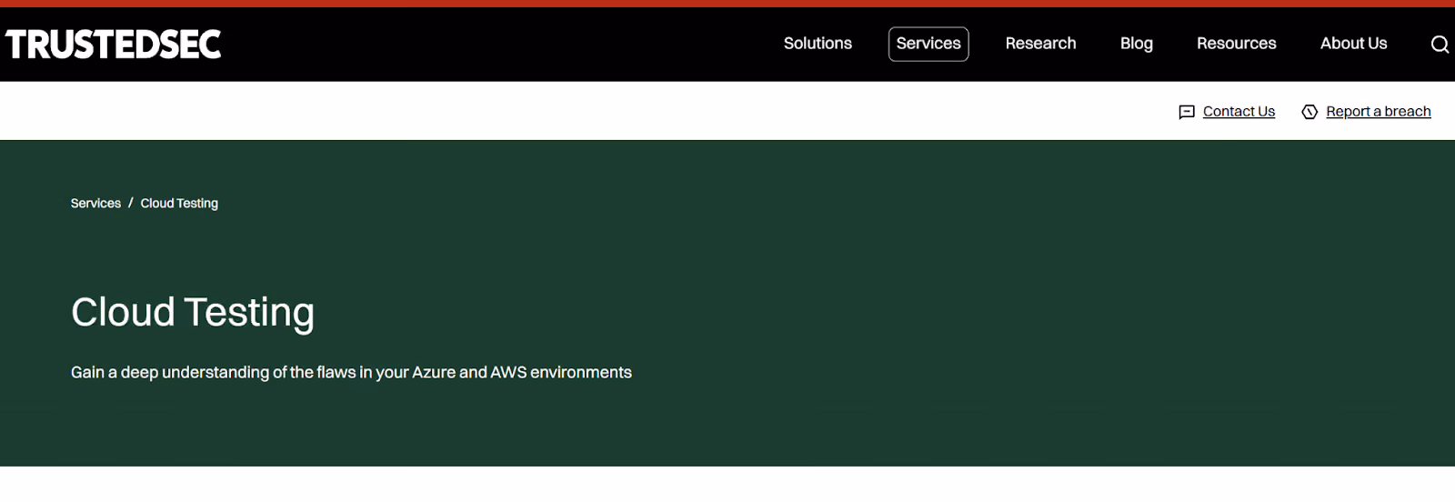 TrustedSec Website Screenshot