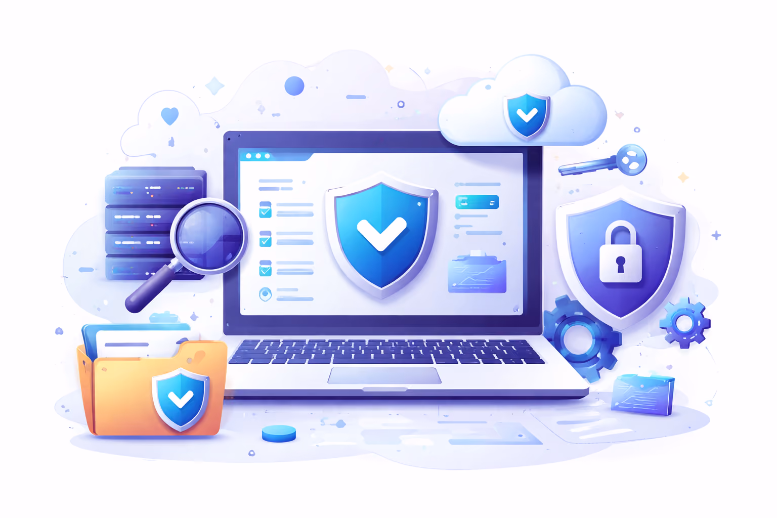 Software Secured penetration testing illustration