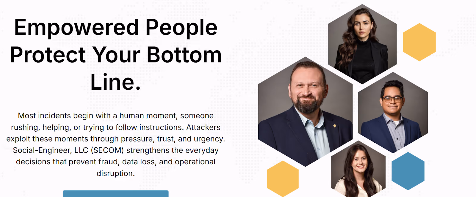 Corporate cybersecurity training banner by Social-Engineer, LLC