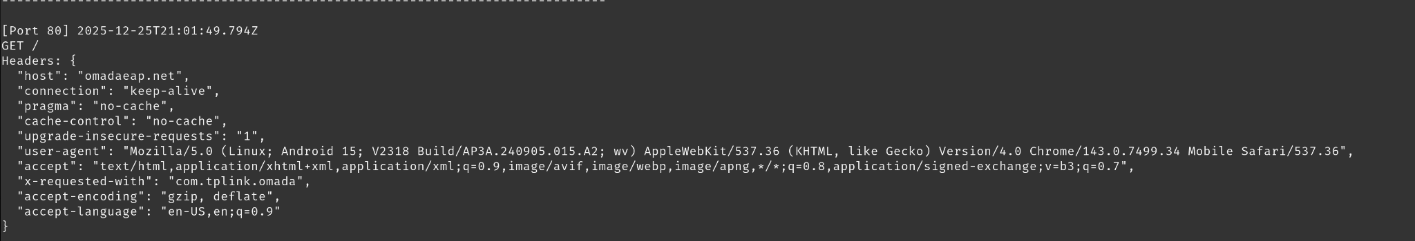 basic HTTP server