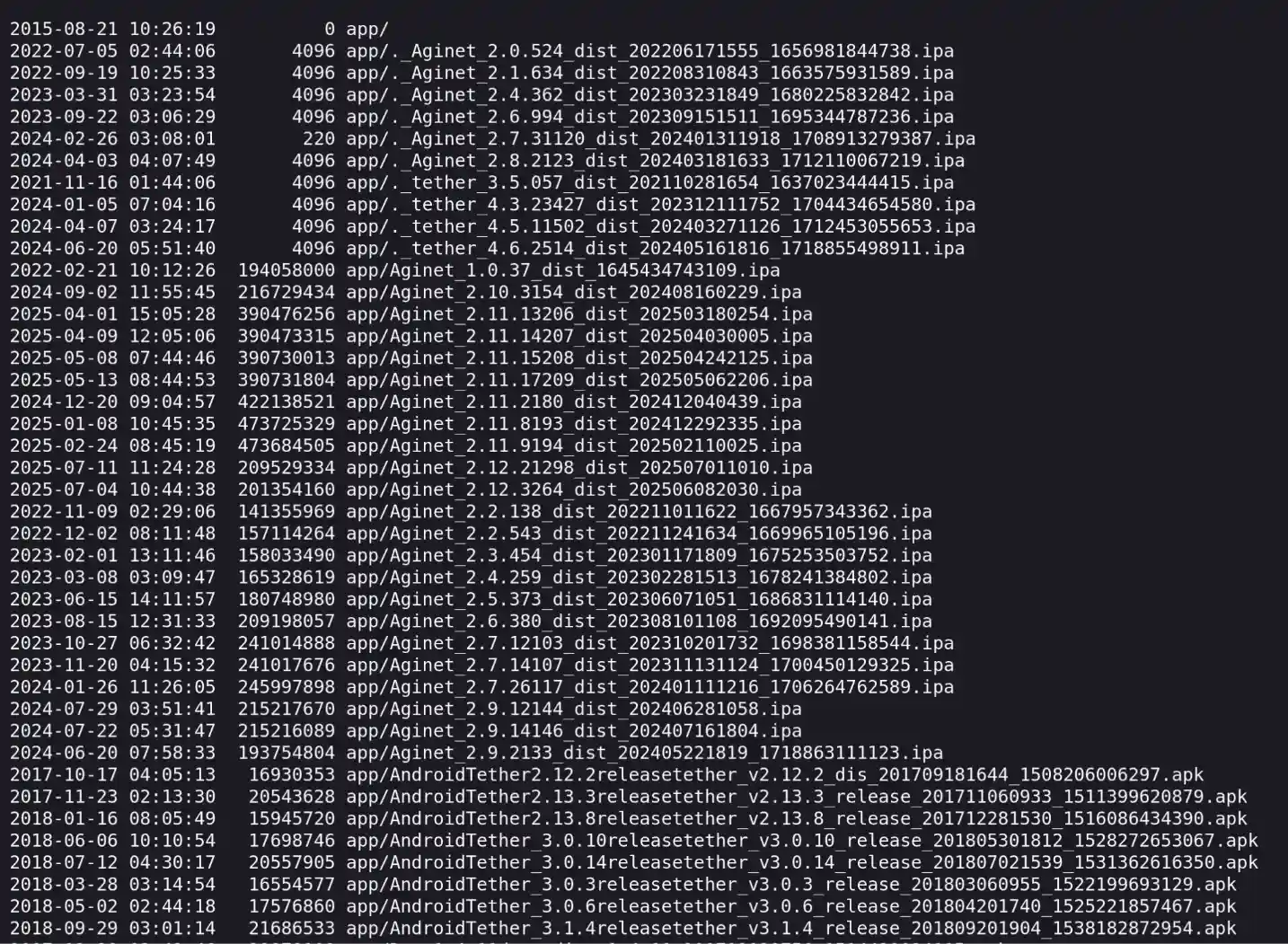 TP-Link S3 bucket screenshot