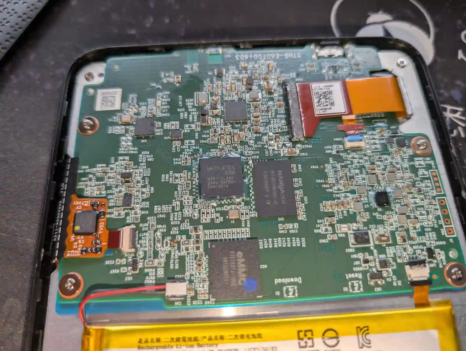 Hardware circuit board with chips and components for penetration testing