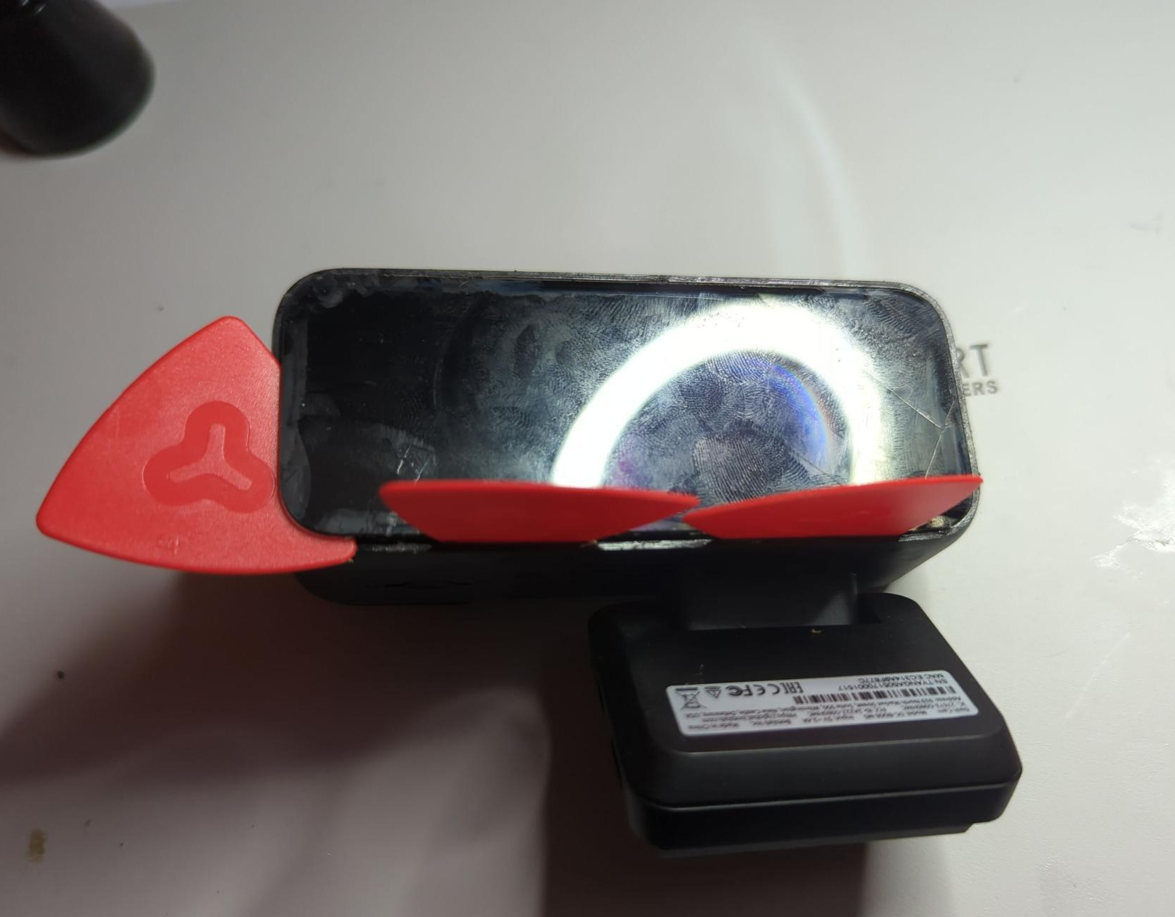 Exterior of dashcam case