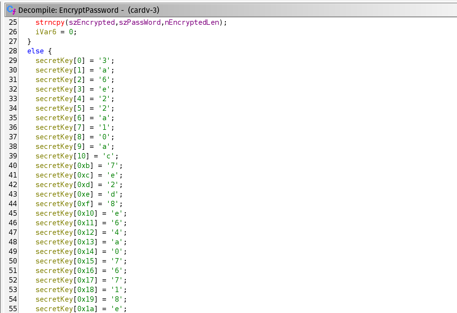 EncryptPassword function