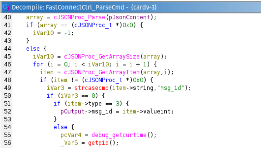 FastConnectCtrl_ParseCmd