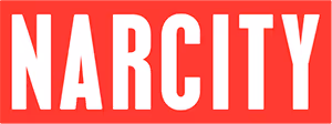 Narcity logo in bold white letters on a red background.