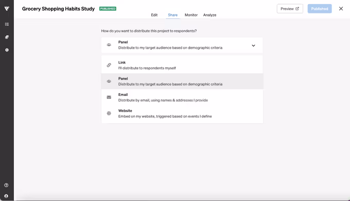 Voicepanel share with panel