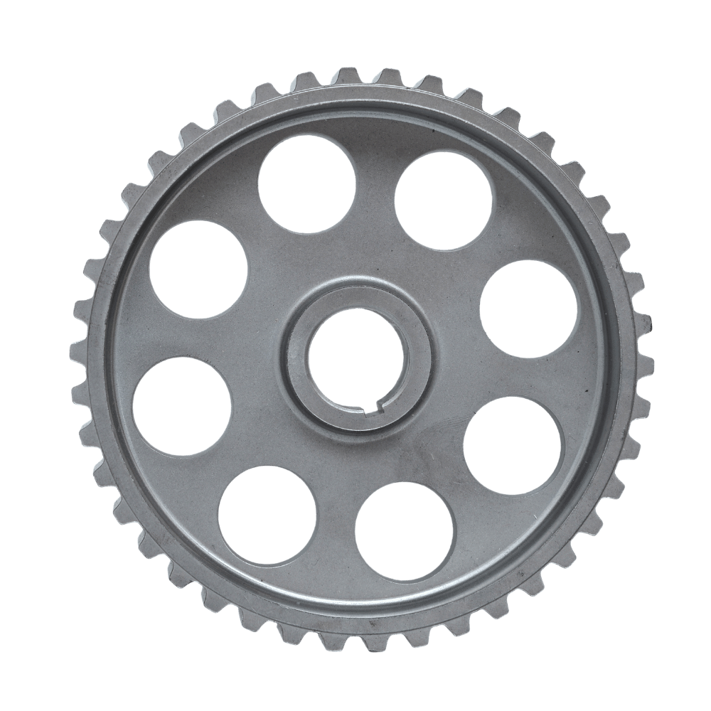 Custom pulley wheel.