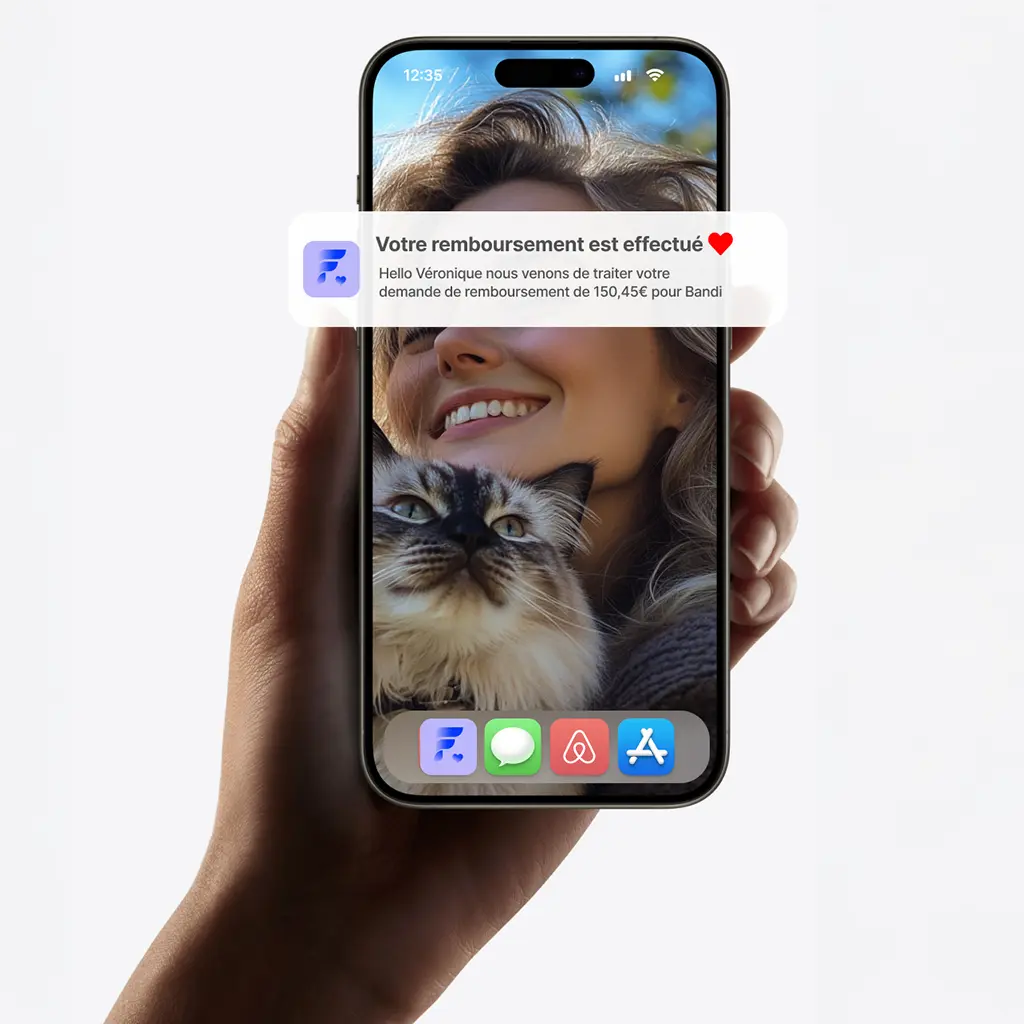 A dog and a cat in a bed