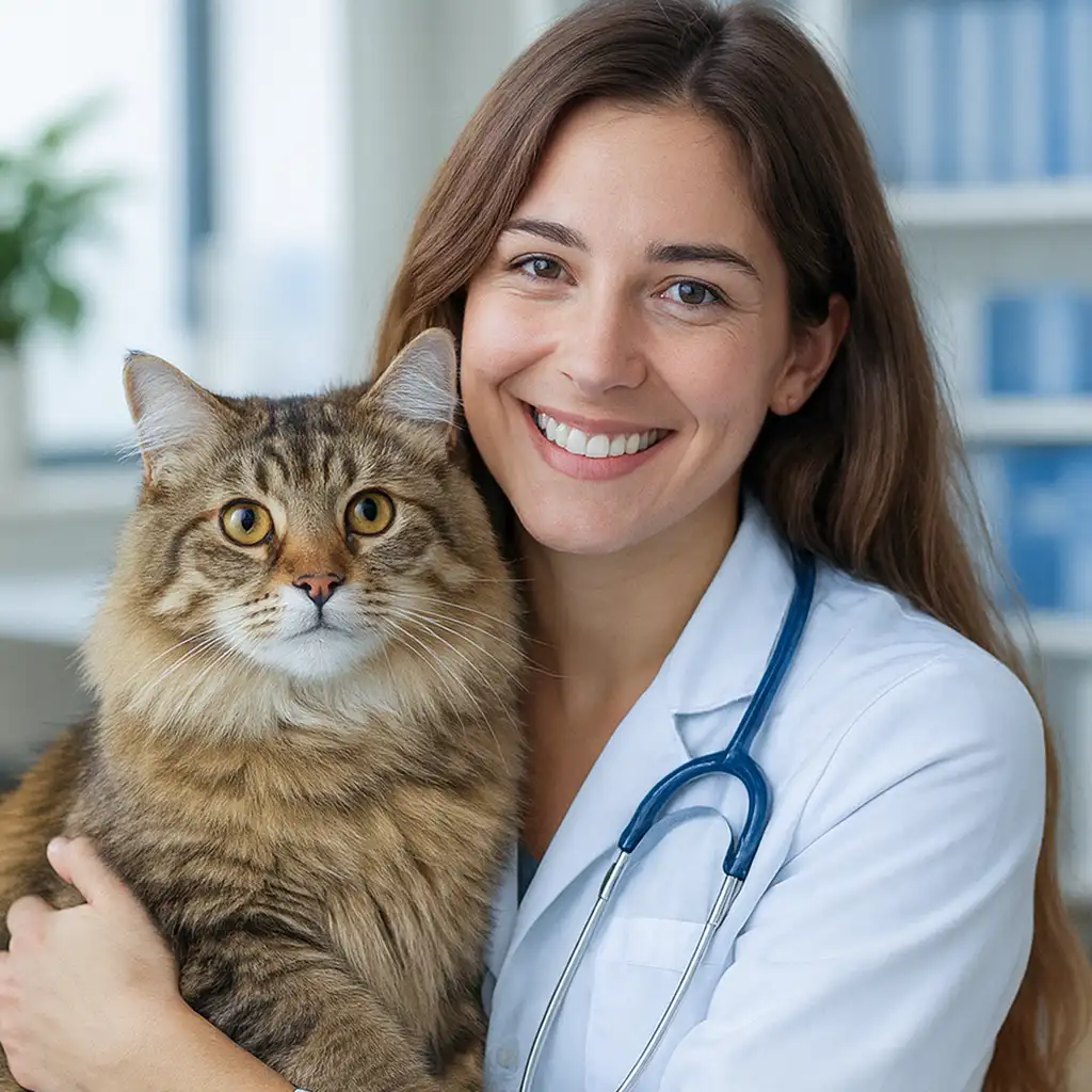 A dog and a cat in a bed