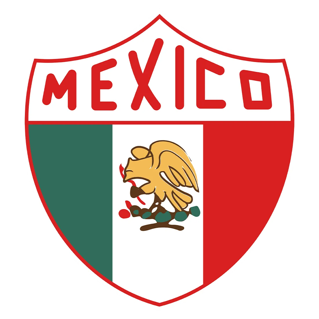 Mexico national team crest used from 1952 to 1955