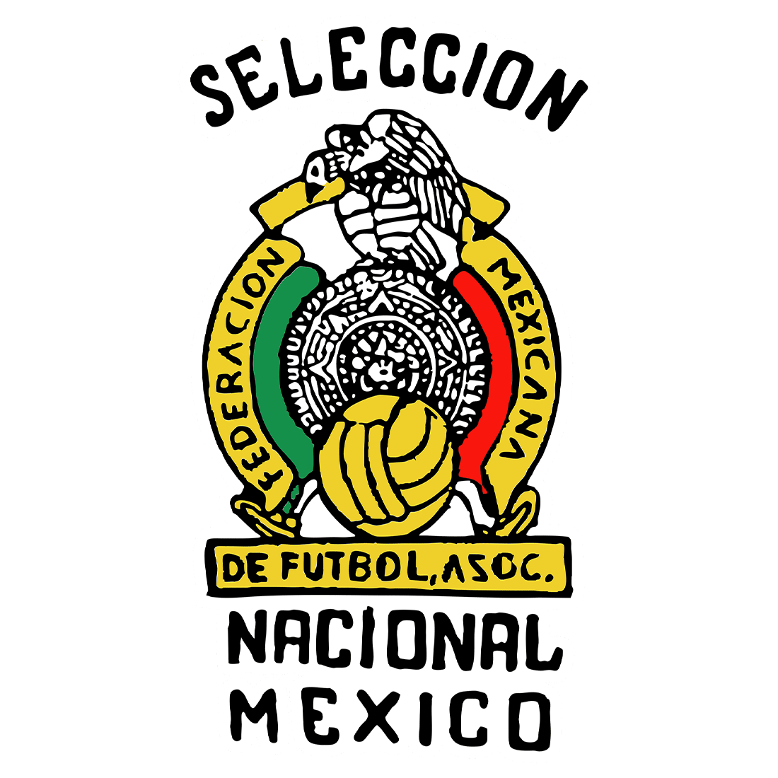 Mexico national team crest used from 1987 to 1992
