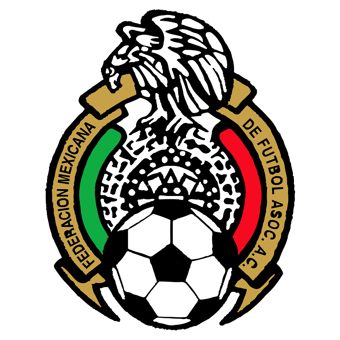 Mexico national team crest used from 2006 to 2008