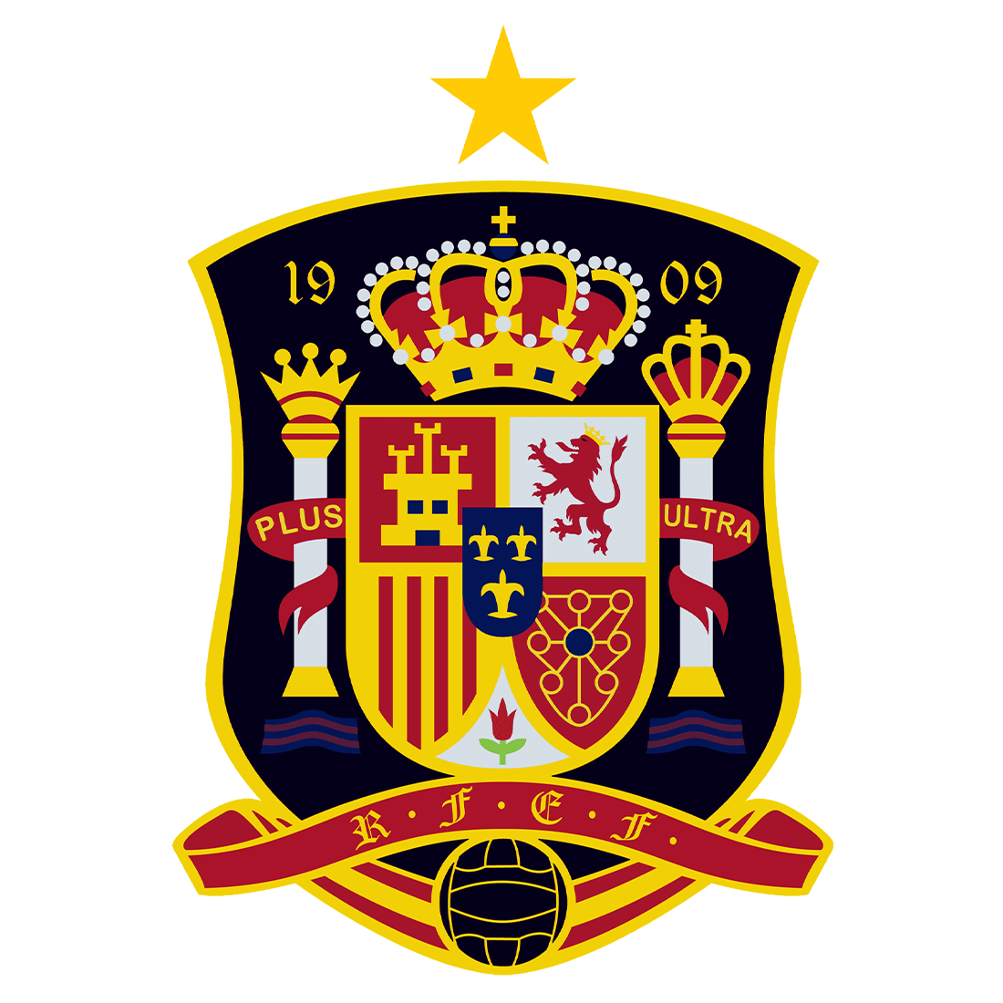 Spain national team crest used from 2010 to 2021