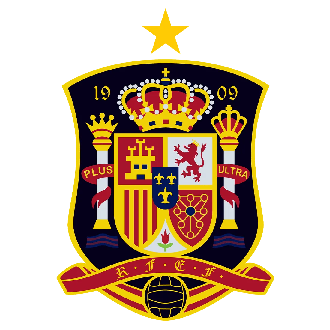 Spain national team crest used from 2010 to 2021