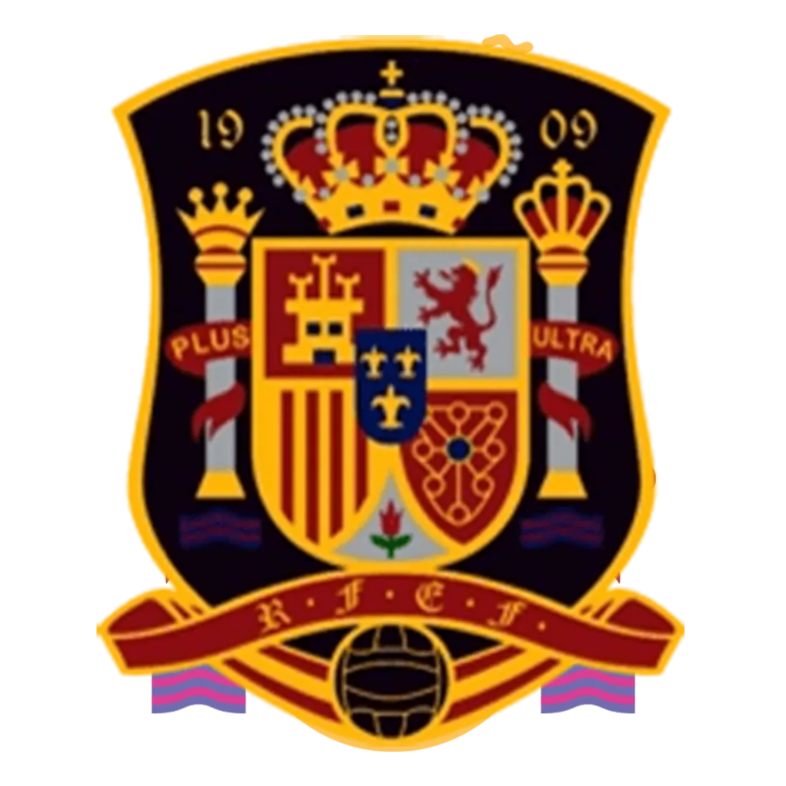 Spain national team crest used from 2008 to 2010
