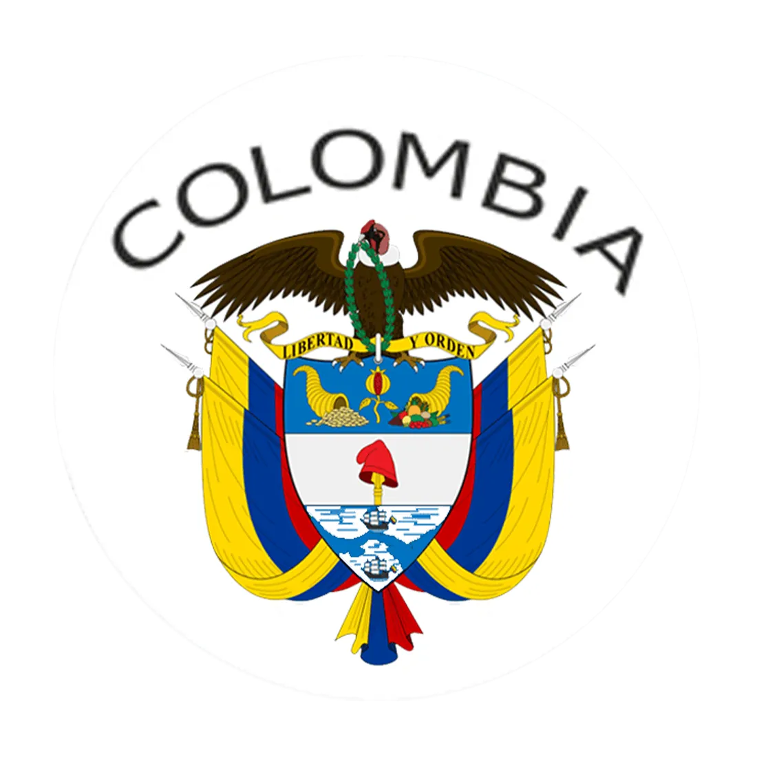 Colombia national team crest used from 1968 to 1971