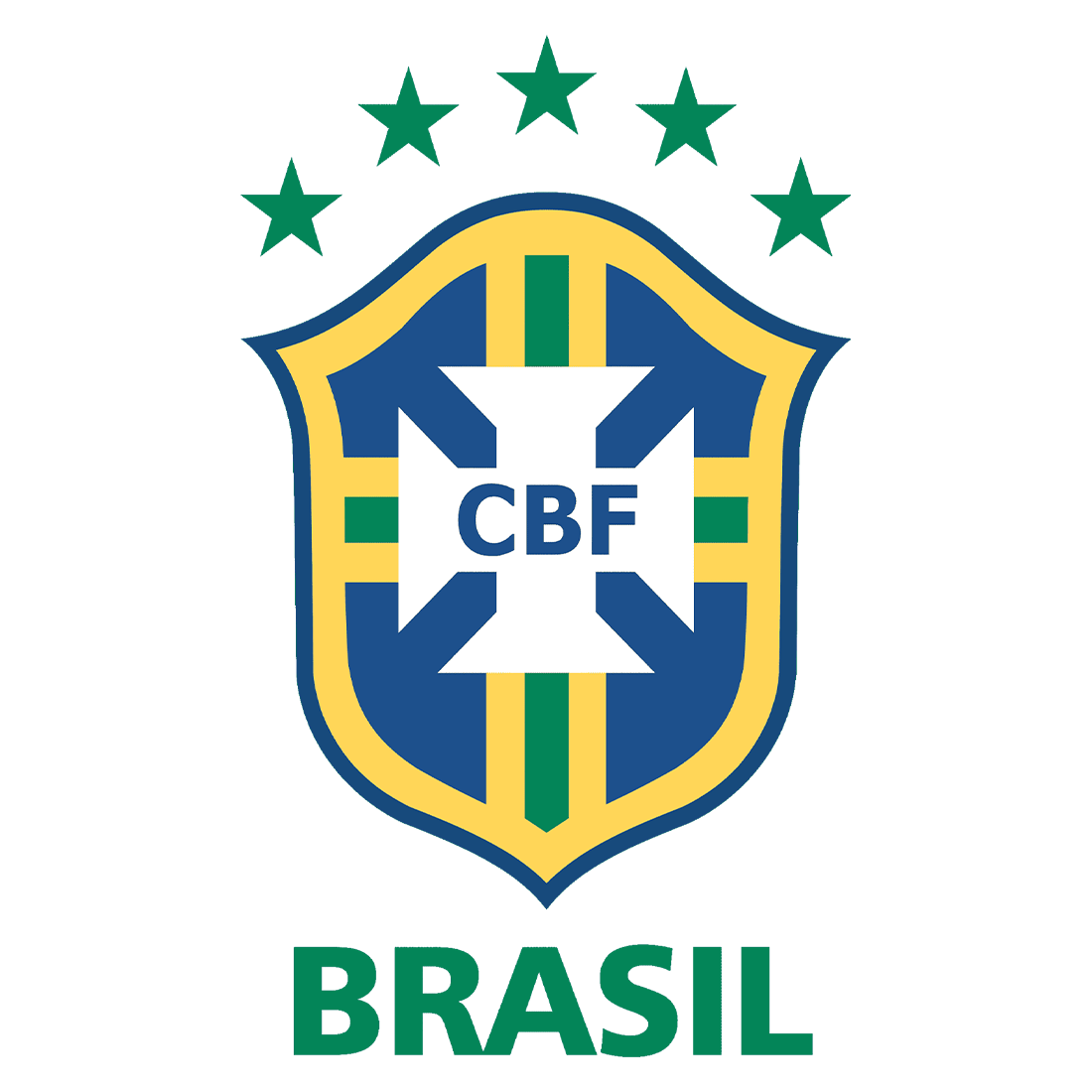 Brazil national team crest used from 2016 to 2019