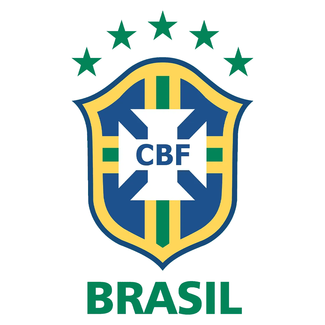 Brazil national team crest used from 2016 to 2019