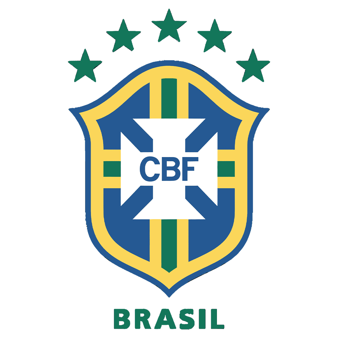 Brazil national team crest used from 2002 to 2010