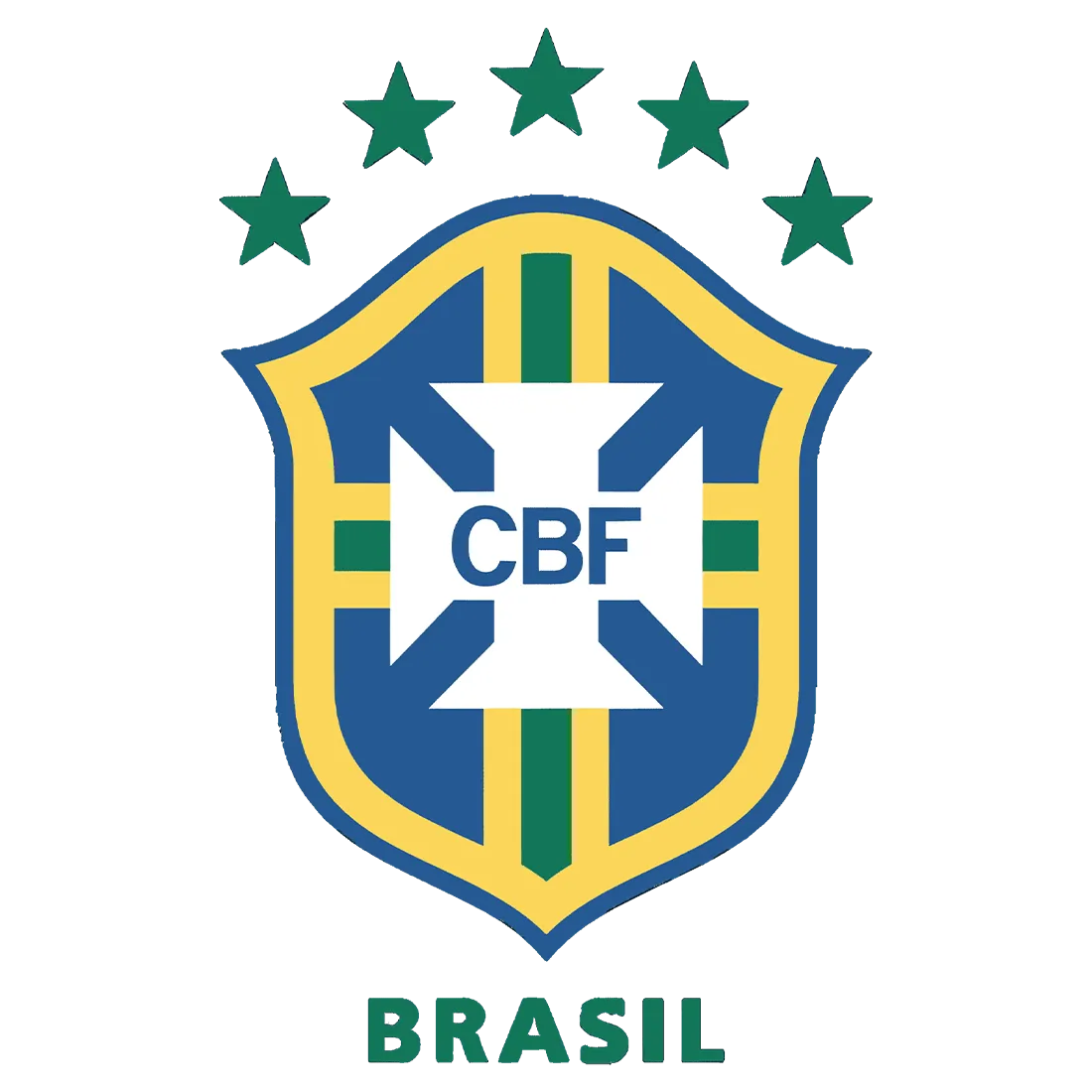 Brazil national team crest used from 2002 to 2010