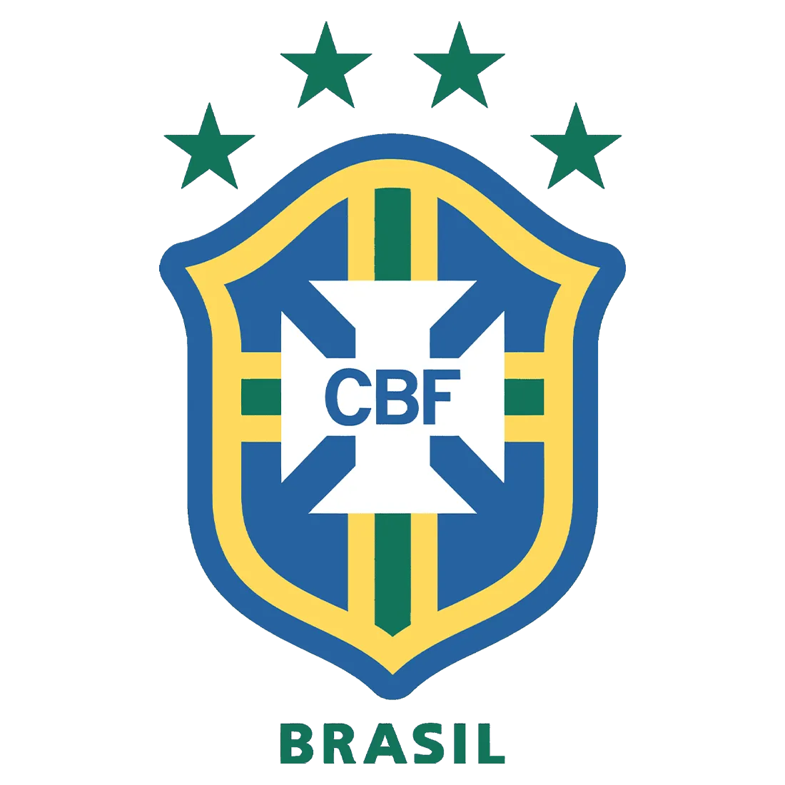 Brazil national team crest used from 1999 to 2002