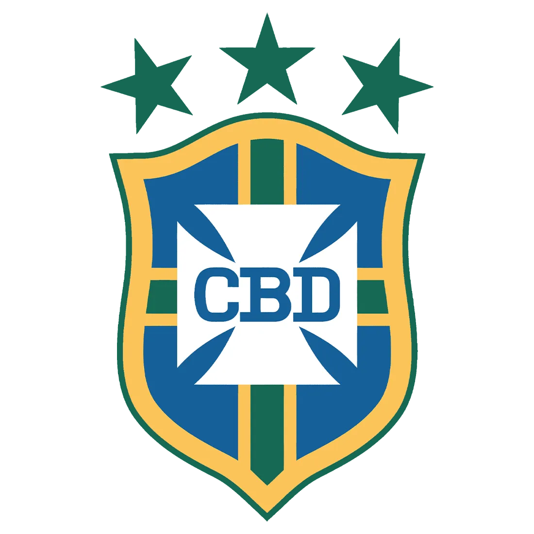 Brazil national team crest used from 1976 to 1980