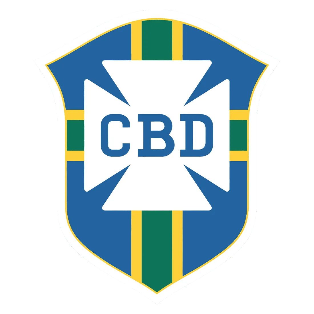Brazil national team crest used from 1966 to 1968