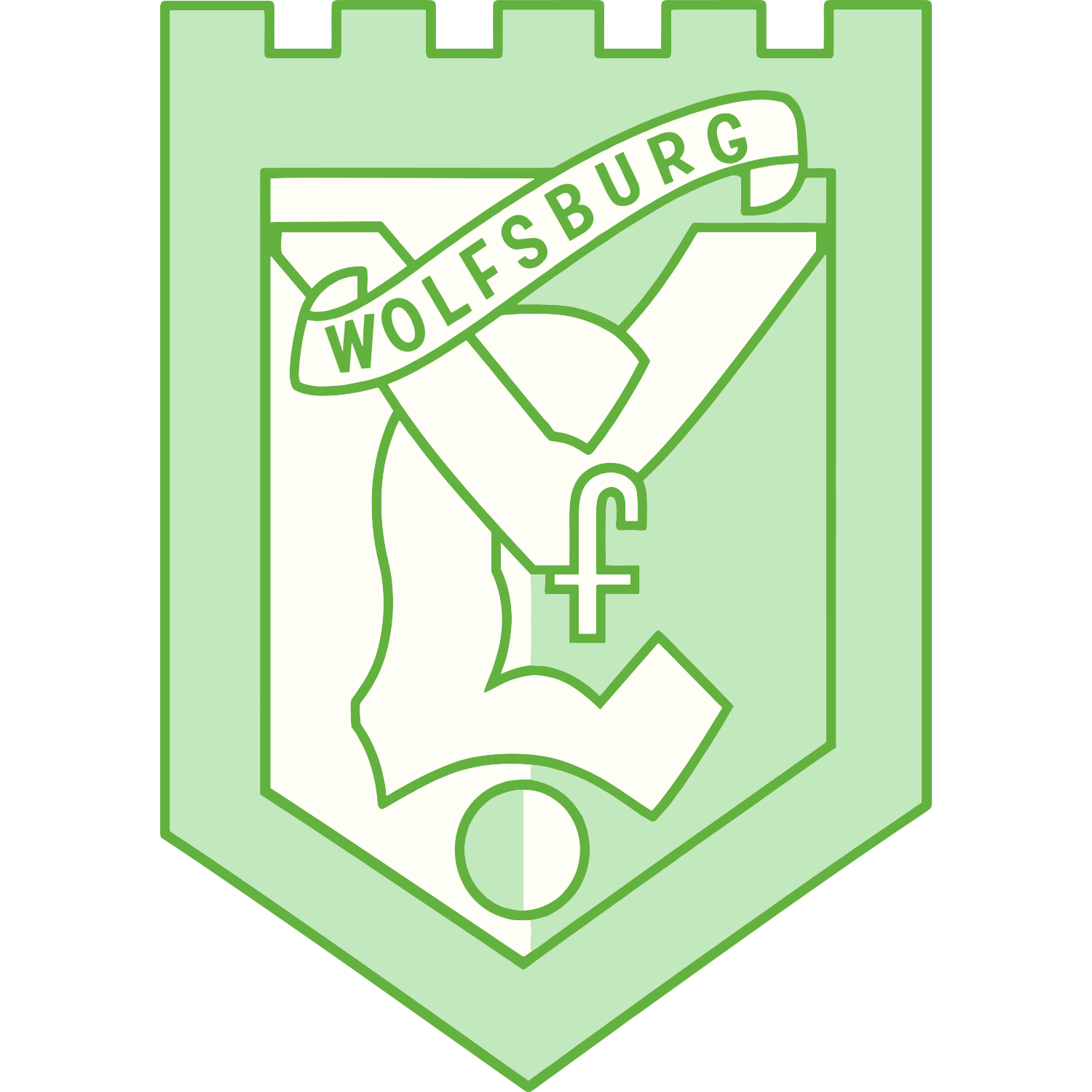 Wolfsburg crest used from 1945 to 1951