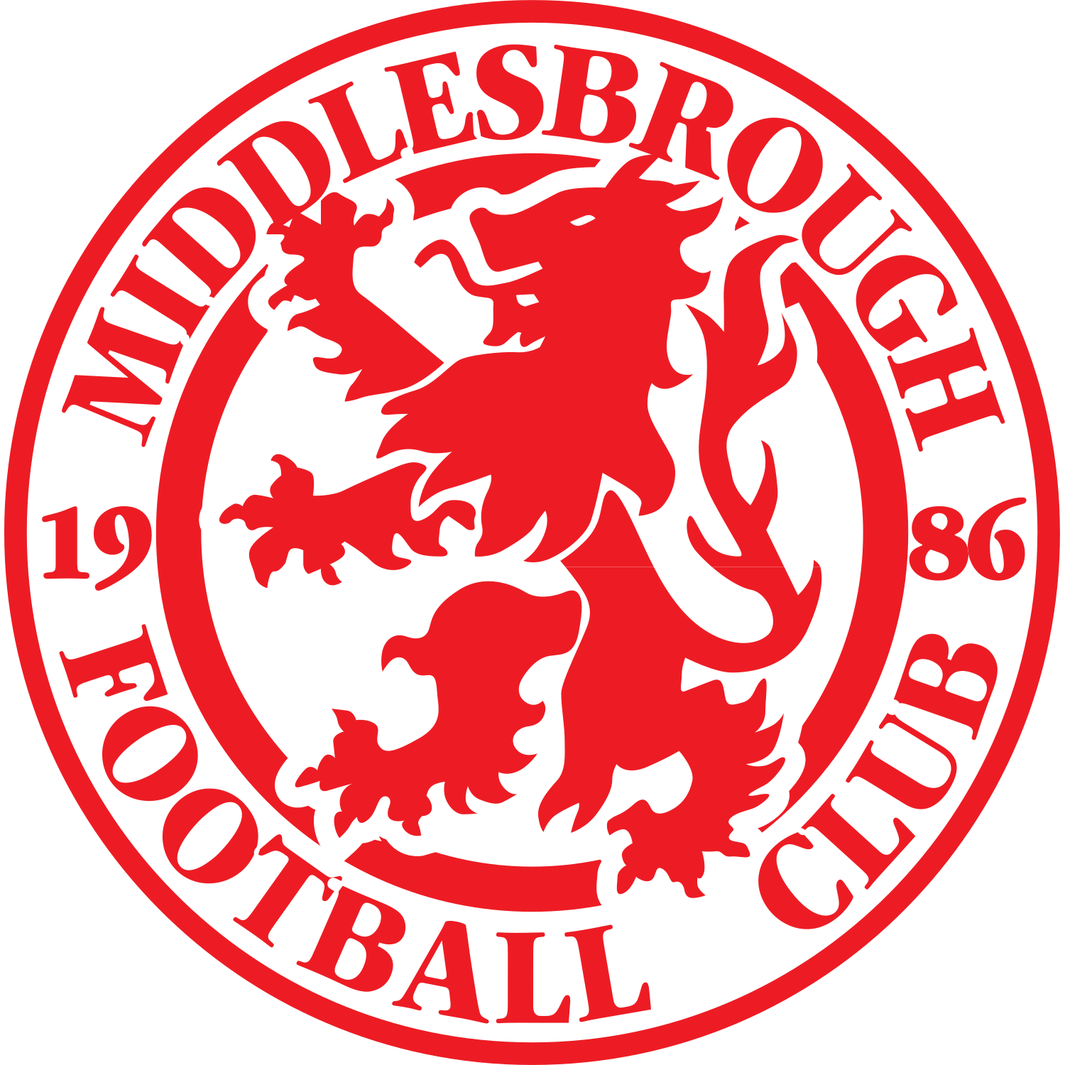 Middlesbrough crest used from 1987 to 2007