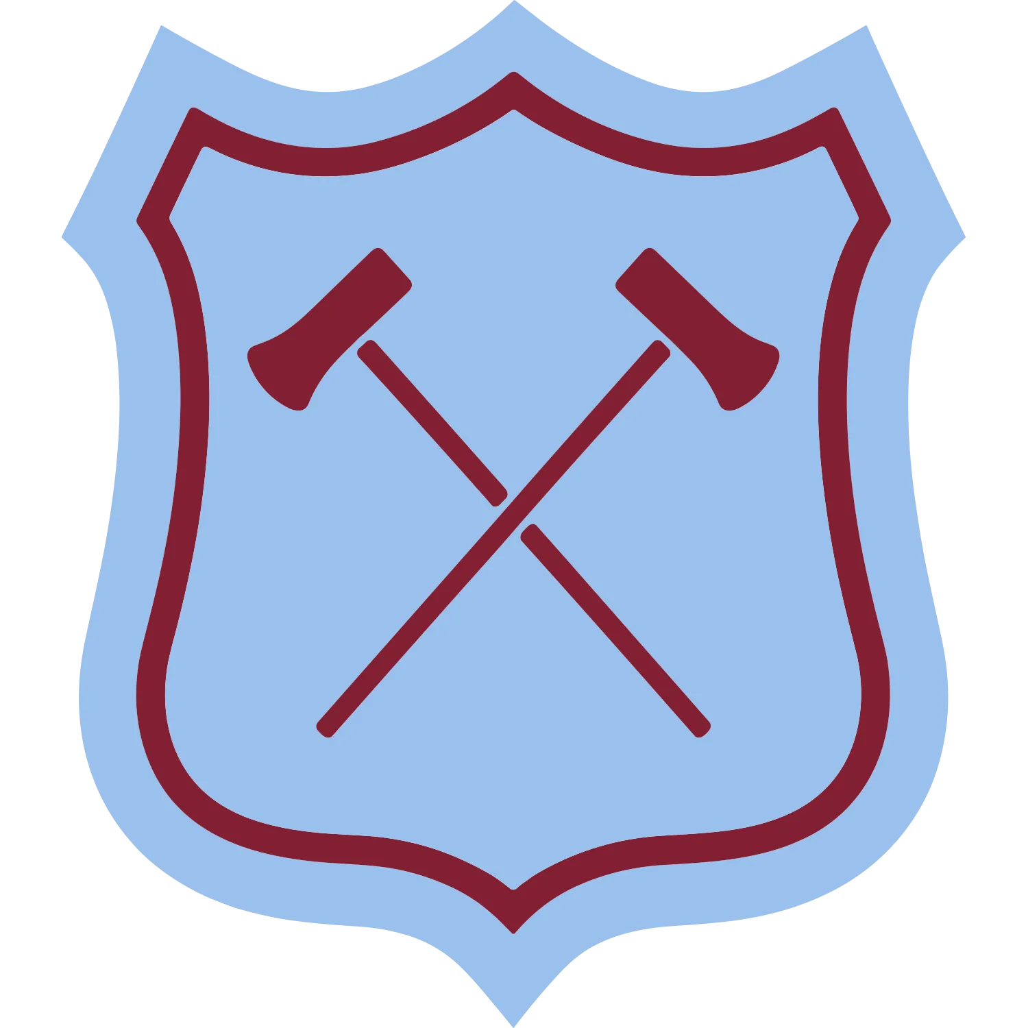 West Ham United crest used from 1952 to 1958