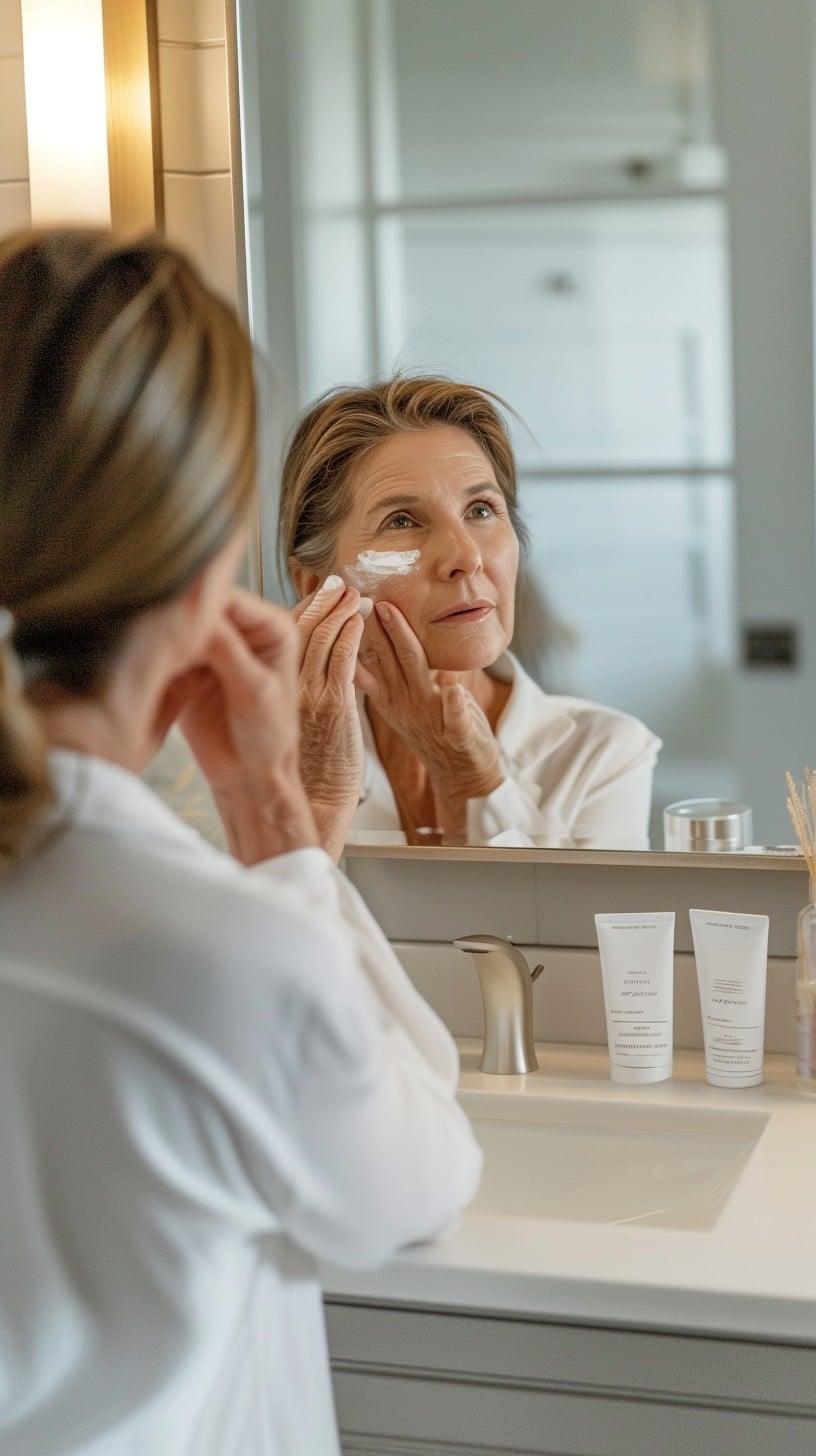 Free Elderly Skincare Routine Image - Elderly, Woman, Skincare | Download at StockCake