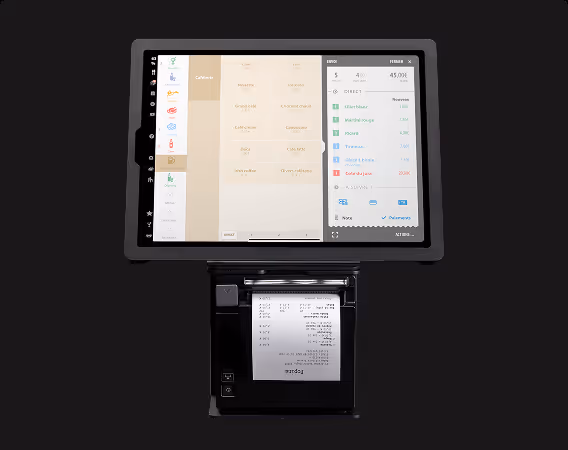 caisse tactile sur tablette android ou iOS