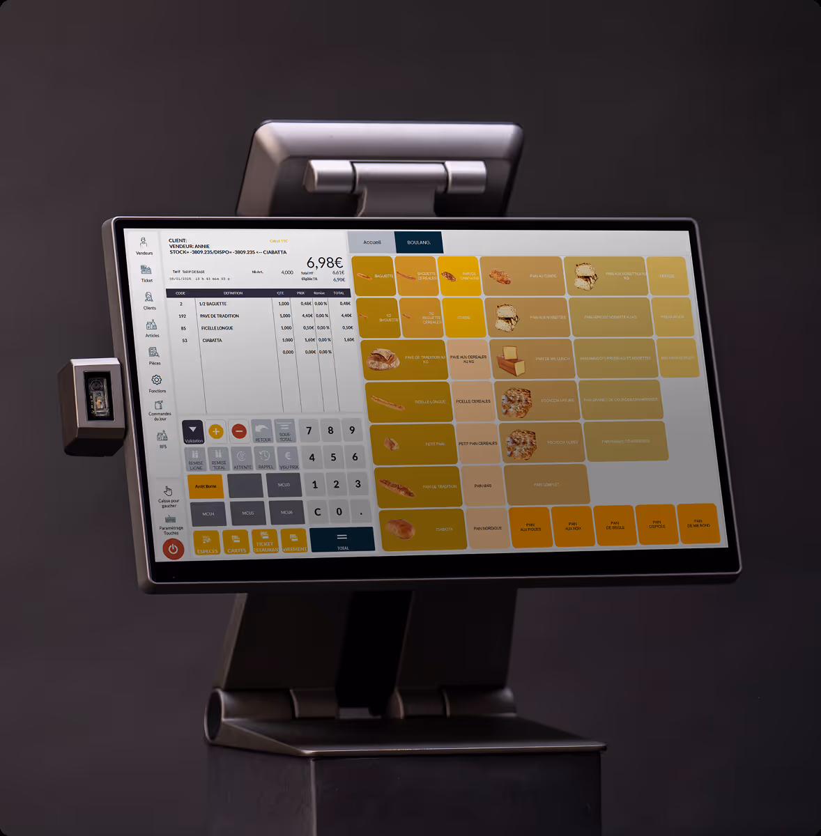 caisse enregistreuse popina K pour métiers de bouche, retail