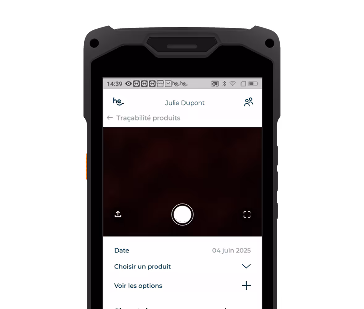 suivre et éditer des étiquettes DLC depuis un terminal HACCP