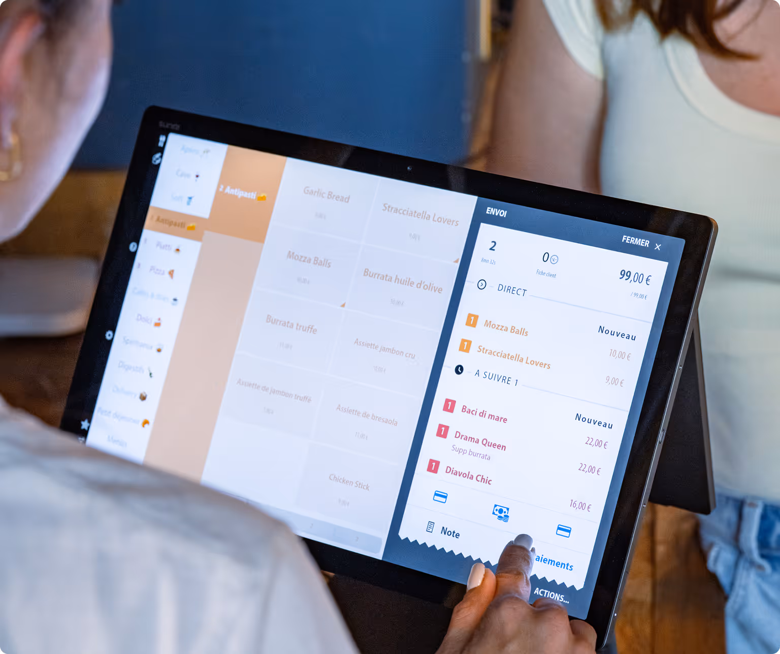 meilleure interface caisse enregistreuse pour restaurant